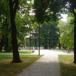 Mestský park v Košiciach – Altánok / centrum parku, miesto registrácie, kultúrneho programu a CIEĽA pretekov